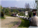 Zug mit 20 Wagen